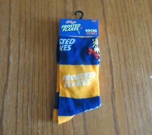 NEW Men's Kids Women's Unisex CRAZY Fun FROSTED FLAKES Novelty Logo Crew Socks - Picture 1 of 1