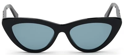 Gafas de sol SWAROVSKI SK 232 01X negro ojo de gato marco de plástico 52-17-140 Gems Inc. Foto 1 de 4