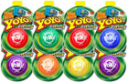 JA-RU Classic Yoyo Game | Professional Yoyo for Kids and Adults (8 Pack Assorted