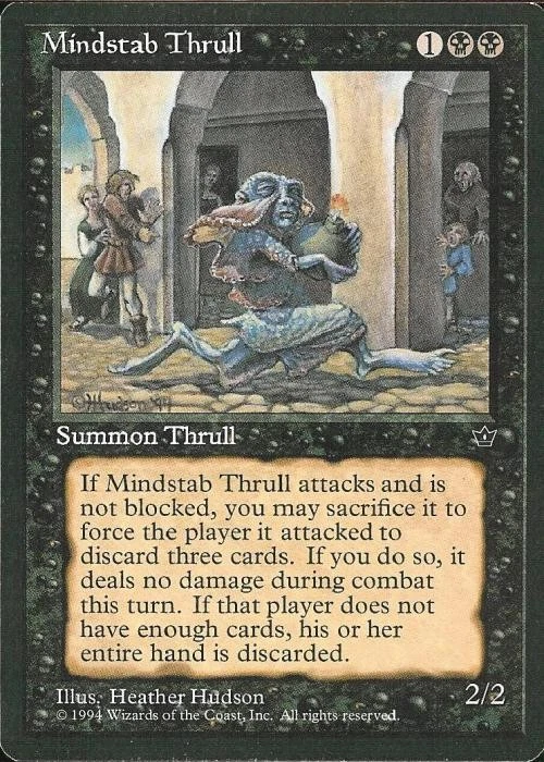 Mindstab Thrull (1) - Medium Play MTG Fallen Empires - Image 1 of 1