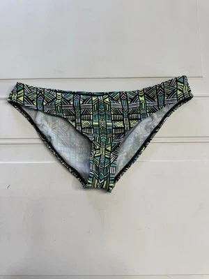 Body Glove Women's Bikini Bottom Swimsuit Black Green Geometric Size Large L - Image 1 of 4