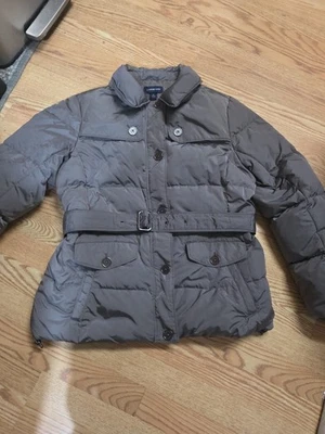 women's lands end puffer jacket size lg 14-16 down feather fill 396500 - Image 1 of 4
