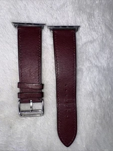 Cinturino Apple Watch HERMES in pelle viola 42MM - Foto 1 di 8