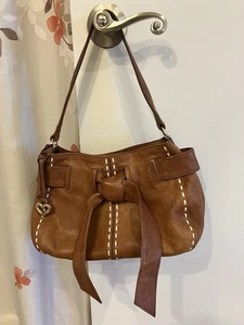 Brighton Brown Leather Purse Shoulder Bag  - Picture 1 of 6