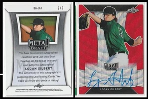 Logan Gilbert RC Auto #2/2 Rojo - 2018 Hoja Metal - Paquete Fresco - Aliz - Imagen 1 de 1