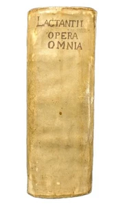 1715 VTG complet works of Lactantius in Latin-printed in Leipzig Gleditsch - Picture 1 of 7