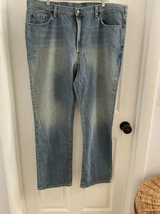 Polo Ralph Lauren Relaxed Straight Fit Jeans Men 40 X 32 Med Wash Denim Classic - Picture 1 of 7