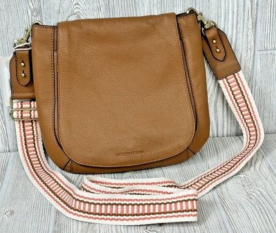 Bolso bandolera con correa para guitarra Lucky Brand Jani cuero marrón castaño nuevo con etiquetas Foto 1 de 4