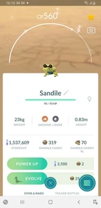 Shiny Sandile, registrado o ultra amigos, Pokémon Go✨ - Imagen 1 de 1