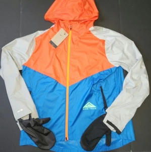 NWT Nike Trail Windrunner Zip Storm fit Jacket Glove Sleeves Men's Size Large - Picture 1 of 11