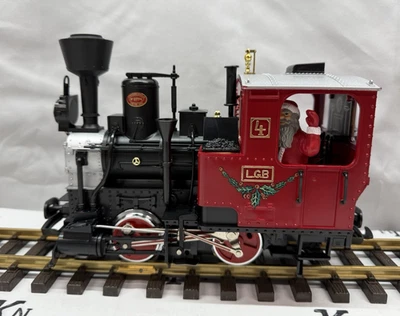 LGB 2320D CHRISTMAS 0-4-0 STEAM ENGINE WITH SANTA CLAUS G Scale New - Image 1 of 4