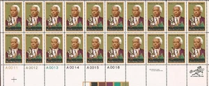 US Stamp - 1980 Black Heritage Benjamin Banneker 50 Stamp Sheet #1804 - Picture 1 of 1