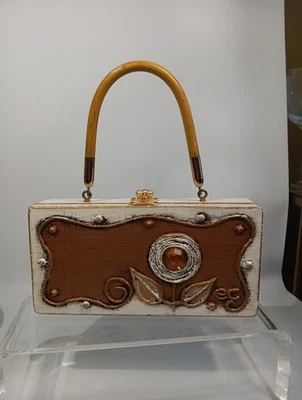 Bolso Caja Original Enid Collins MCM 1960 Vintage "Con Amor" Foto 1 de 4