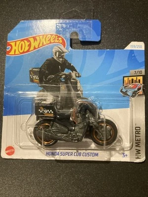 Hot Wheels TREASURE HUNT RARA HONDA SUPER CUB CUSTOM HW METRO 7/10 2024 HTF23 - Immagine 1 di 4