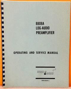 HP PIM-8808A-1 8808A Log-Audio Preamplifier Operating & Service Manual. - Picture 1 of 2