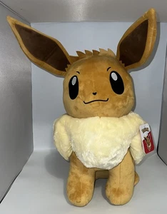 Pokemon 24 Zoll Eevee Plüschtier - Große Jumbo Größe - Neu mit Etikett - Bild 1 von 10
