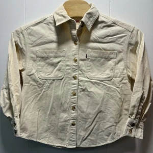 Levis Jacket Mens Size Small Corduroy Button Up Pockets Beige NEW WITH OUT TAGS - Picture 1 of 6