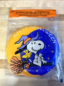 De colección Snoopy y Woodstock Intermitente Decoración de Pared Halloween Sello NUEVO - Imagen 1 de 2