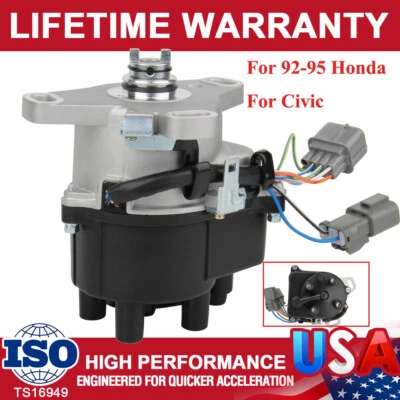 VTEC Ignition Distributor For 92-95 Honda Civic Del Sol & Acura Integra TD-44U - Image 1 of 4