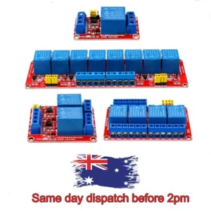 5V or 12V 1 2 4 8 Channel Relay High Low Level Optocoupler Module for Arduino PI - Picture 1 of 21