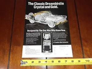 1956 THUNDERBIRD FRANKLIN MINT KRISTALL UND GOLD ORIGINAL 1989 AD - Bild 1 von 12