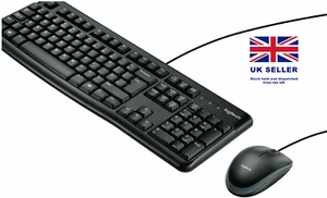 Logitech MK120 USB Wired 3 Button Mouse and Spill-Resistant Keyboard - Picture 1 of 6