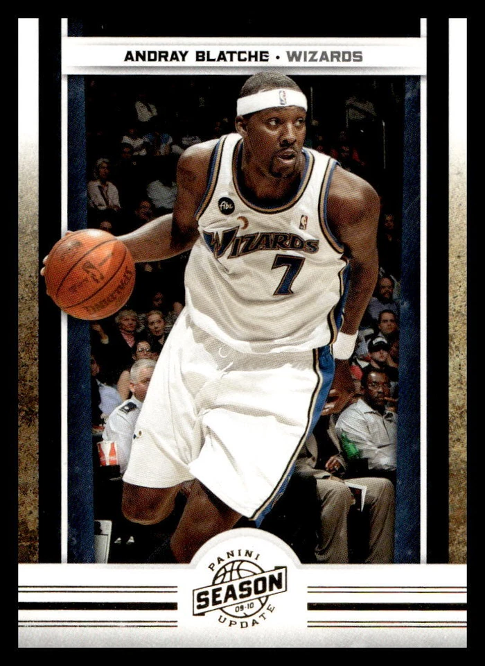 2009-10 Panini Season Update Andray Blatche #179 Gold /24 Wizards - Image 1 of 2