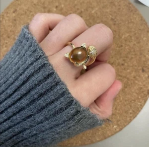 Fox Temperature Changing Adjustable Ring Unique Colour Changing Jewellery - Picture 1 of 4