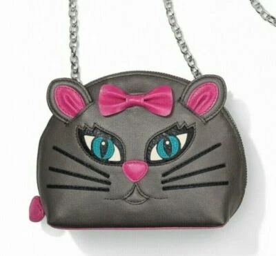 Brighton Menagerie CLEO CAT Cartera Bolso Bandolera Cuero RT $125-NUEVO CON ETIQUETAS  Foto 1 de 4