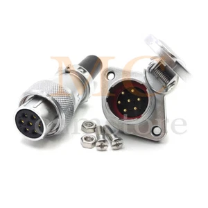 WS20 7pin Aviation cable connector,7 wire connector female plug+male socket  - Picture 1 of 7