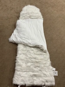 Pottery Barn Teen Hooded Faux Fur Sleeping Bag Retired - Picture 1 of 3