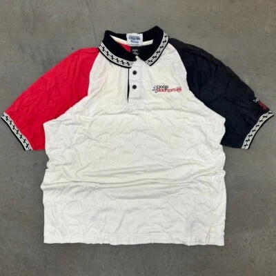 Racing 男式 XL 码 Polo Speed Zone Race Gear 衬衫红色黑色白色 — 第 1/4 张图片