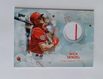 2020 Topps Walmart Holiday Relics #WHR-NS, Nick Senzel - Image 1 of 4