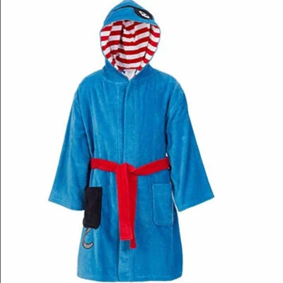Saint Eve Boy's Youth Beach Cover/Robe Blue/Pirate Size S-5/6 - Image 1 of 4