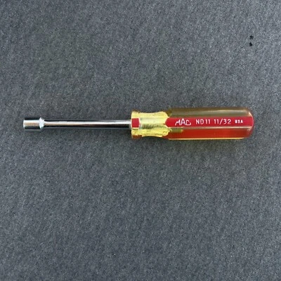 "Destornillador de tuerca vintage Mac Tools 11/32"" ND11 SAE 6 puntos EE. UU. Foto 1 de 4