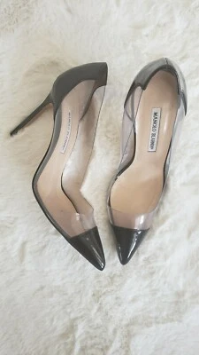 Manolo Blahnik Patent Leather BB Pumps Sz 40.5 - Image 1 of 4
