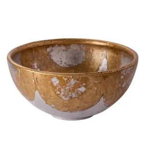 Lucas McKearn Bella Chase Accent Bowl, Gold/Silver Leaf - SI-B1209 - Picture 1 of 1