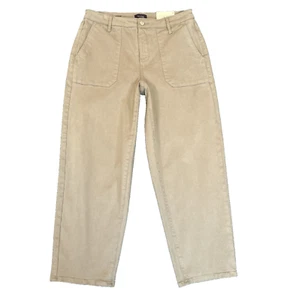 NYDJ Relaxed Utility Ankle Jeans Tan Size 6 NWT Cropped Khaki - Picture 1 of 13