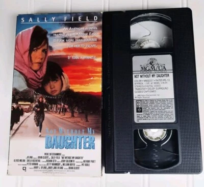 Not Without My Daughter (VHS, 1991) Sally Field Alfred Molina Tape Movie  - Image 1 of 4