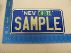 1973 73 NEVADA NV LICENSE PLATE TAG SAMPLE #SAMPLE (KC)