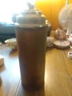 Vacuum Products Corp Thermos Bottle Pint Flask Cork Stopper Aluminum Cup Lid Vtg