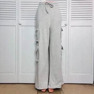 WEWOREWHAT Fleece Cotton Cargo Sweat Pants in Heather Grey Size Small - Bild 1 von 11