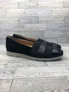 Donald J. Pliner Womens Black Faux Suede Flats Shoes 8.5 Medium  - Picture 1 of 8