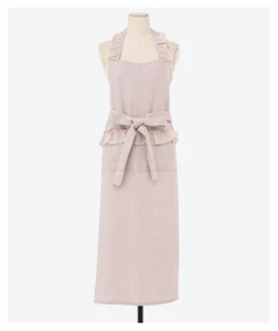 BORGO DELLE TOVAGLIE Apron Linen 100% Baby Pink - Picture 1 of 5
