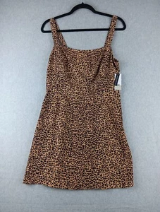 bp. Damen Sommerkleid Mini Größe M Leopardenmuster Reißverschluss hinten neu mit Etikett neu mit Etikett - Bild 1 von 6
