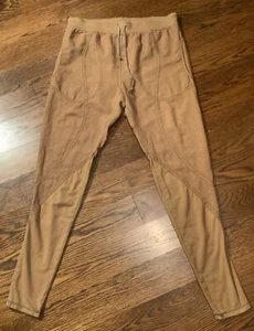 Prairie Underground M Parchment Brown Boho Luxe Skinny Draw Waist Pants - Picture 1 of 6