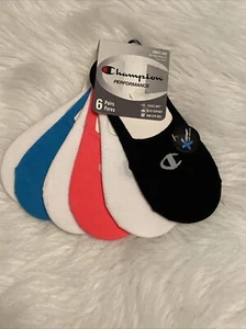 NEW Champion Double Dry Performance Women's 6-pack Invisible Liner NO SHOW Socks - Picture 1 of 2
