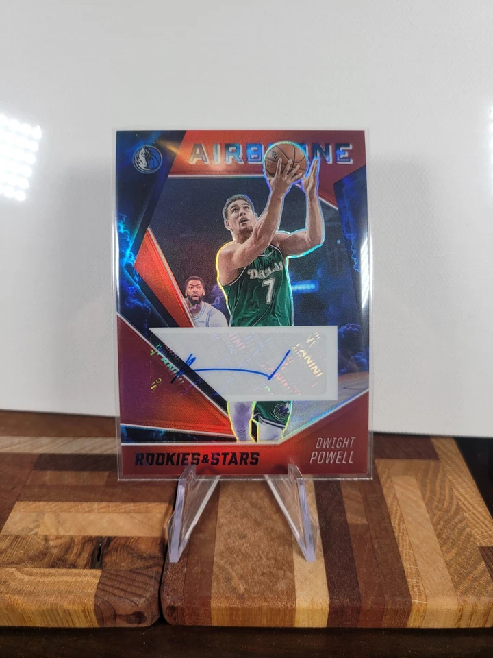 Dwight Powell SSP 2020-21 Rookies & Stars Airborne Red Prizm Auto #AIR-DPW - Image 1 of 2