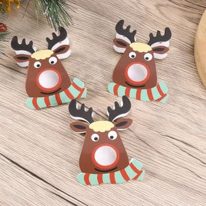  25 Pcs Greeting Cards Reindeer Lollipop Message Packaging Decoration - Picture 1 of 12
