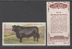 CIGARETTE CARDS Players 1915 British Live Stock - set of 25 - Picture 1 of 1